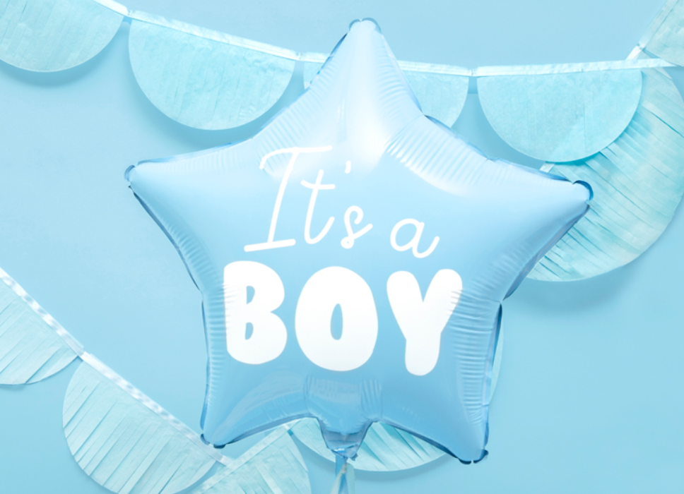 Balony serce IT'S a BOY baby showe dla dziewczynki serce